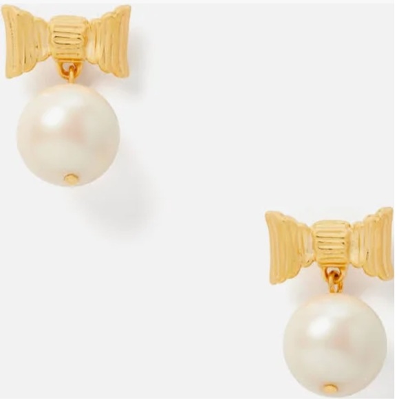 NWT ♠️ Kate Spade Pearl Drop Earrings - Picture 1 of 5